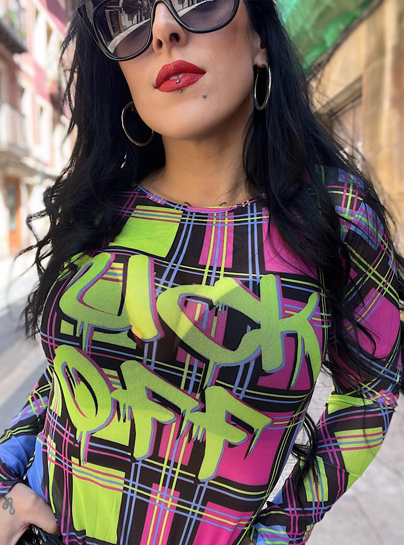 Camiseta tul FUCK OFF - Imagen 3