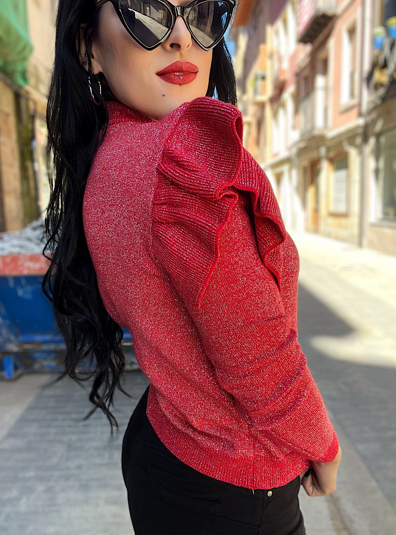 Jersey LUREX ROJO - Imagen 3