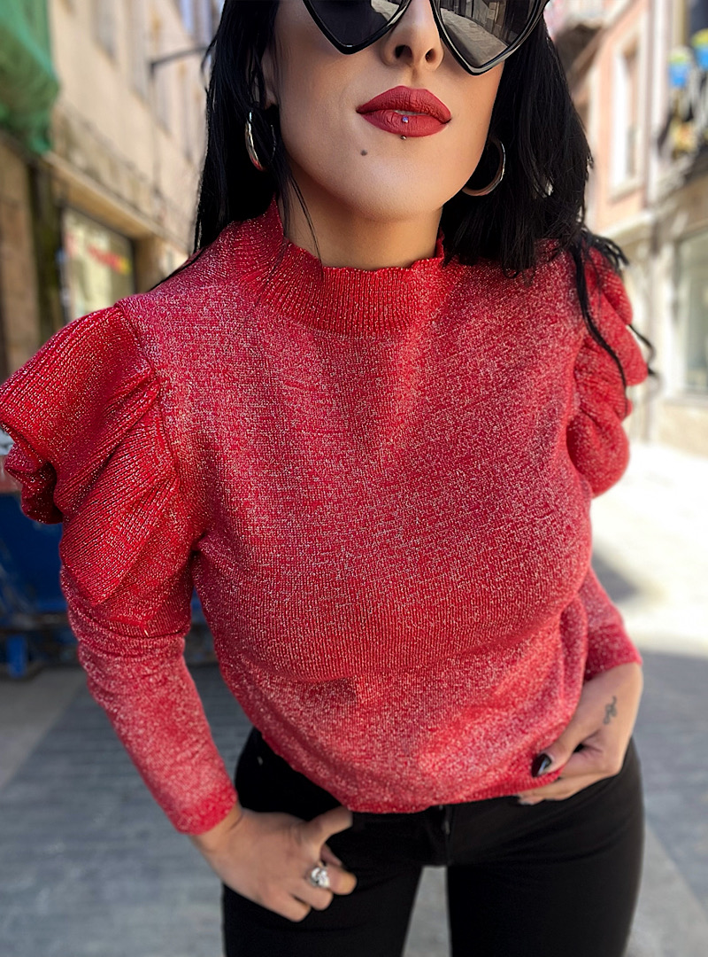 Jersey LUREX ROJO - Imagen 4