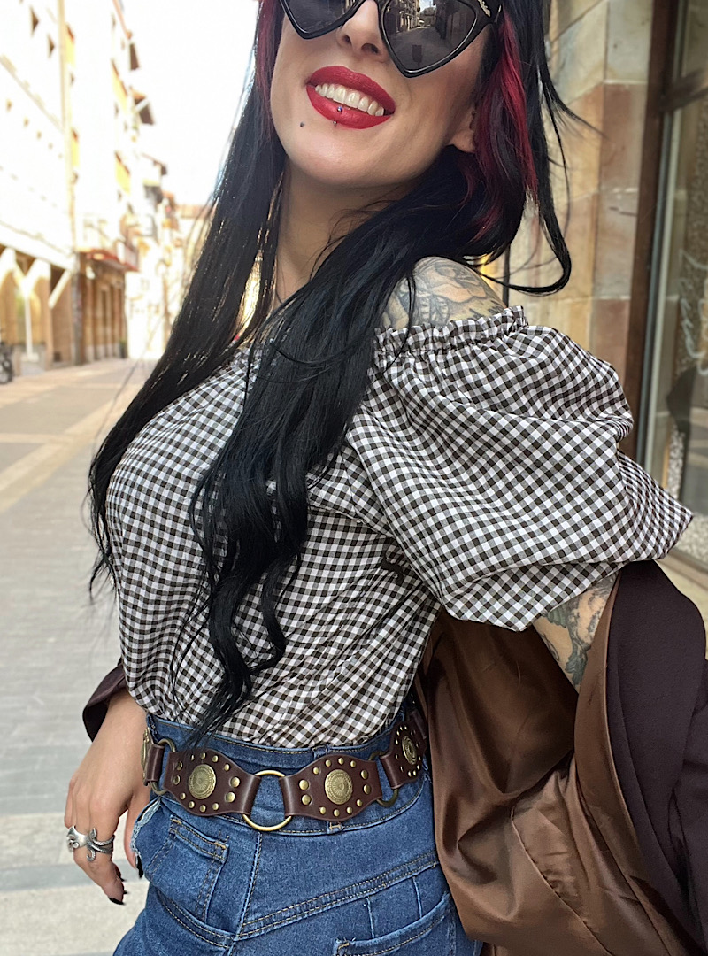 Blusa VICHY CHOCO - Imagen 6