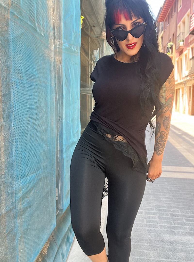 Pantalón pirata SELMA NEGRO - Imagen 3