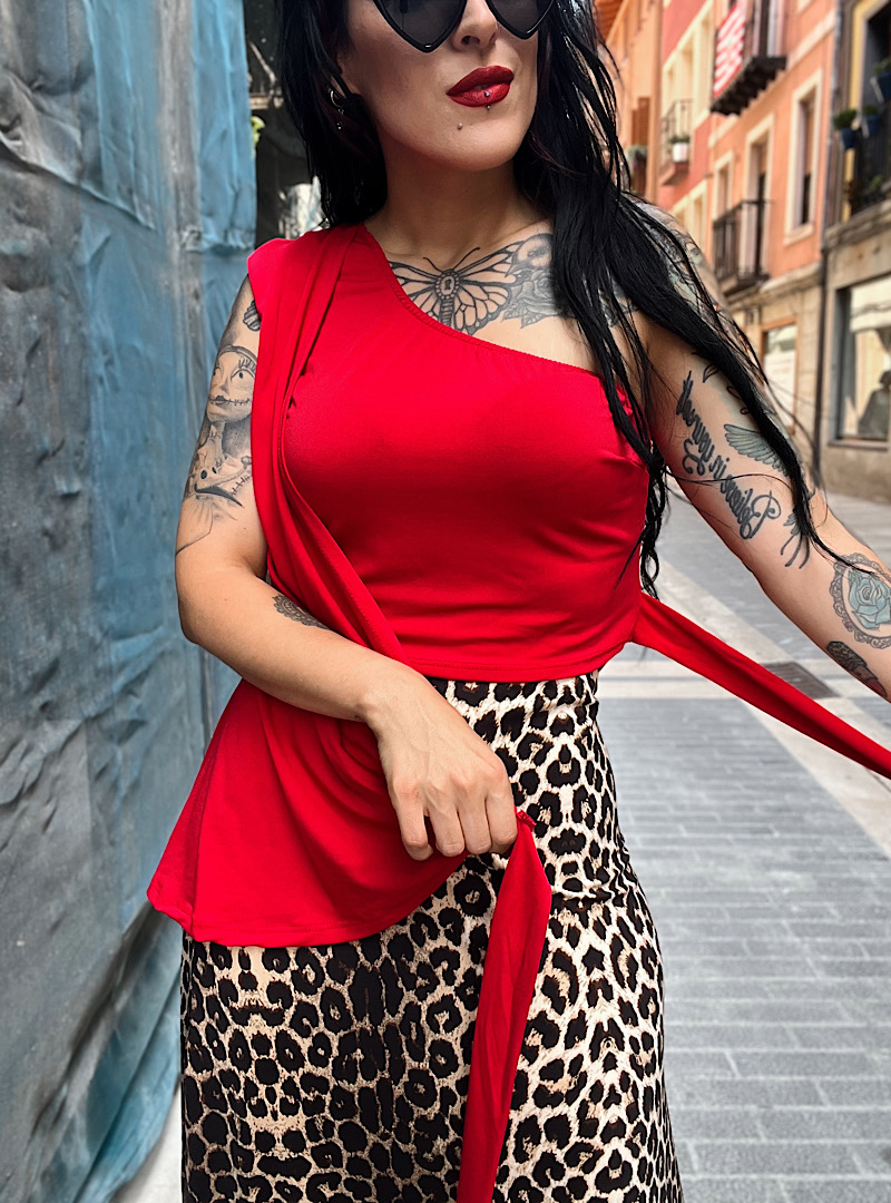 Top NUDO ROJO - Imagen 4